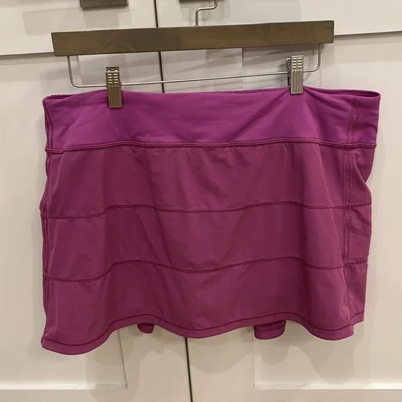 Lululemon Athletica Womens Pace Rival Magenta Pink Skirt Size 14 - Picture 2 of 6